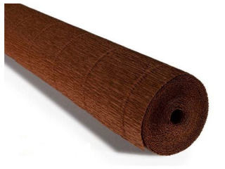 Krepina W�oska Cartotecnica Rossi 180g/m² 568 Br�z ciemny, 50cm x 250cm
