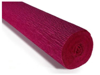 Krepina W�oska Cartotecnica Rossi 180g/m² 584 Bordowy, 50cm x 250cm