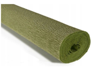 Krepina W�oska Cartotecnica Rossi 180g/m² 562 Oliwkowa, 50cm x 250cm