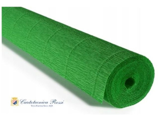 Krepina W�oska Cartotecnica Rossi 180g/m² 563 Zielona popularna intensywna, 50cm x 250cm