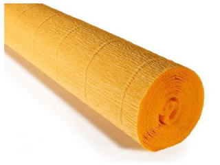 Krepina W�oska Cartotecnica Rossi 180g/m² 576 ��ty ciemny, 50cm x 250cm