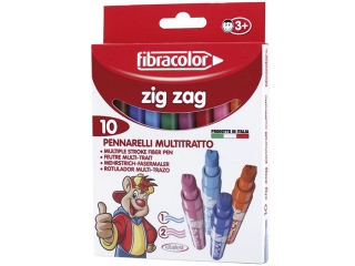 Mazaki 10 kolor�w FIBRACOLOR Zig-Zag