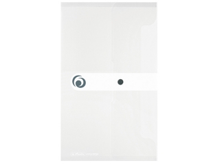 Teczka kopertowa HERLITZ Easy Orga DL - bia�a transparent